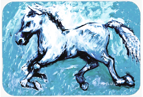 Shadow The Horse In Blue Glass Cutting Board - Large