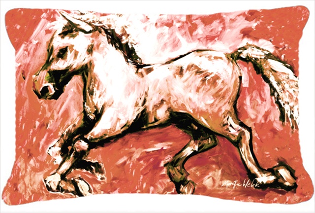 Shadow The Horse In Red Indoor & Outdoor Fabric Decorative Pillow
