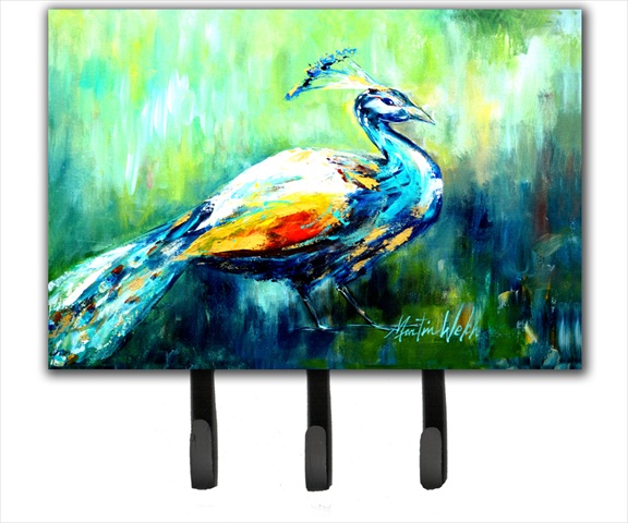 Proud Peacock Green Leash Or Key Holder