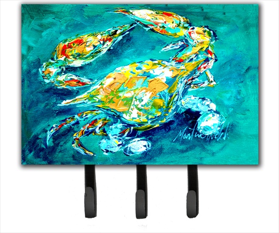 By Chance Crab In Aqua Blue Leash Or Key Holder
