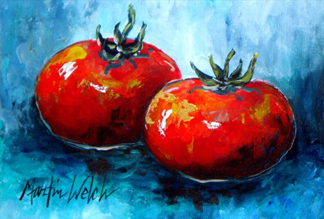 Picture of Carolines Treasures MW1088PLMT Vegetables - Tomatoes Red Toes Fabric Placemat