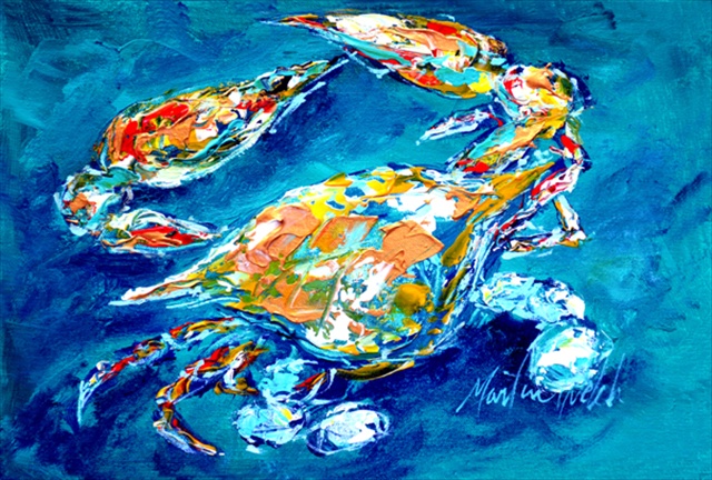 Picture of Carolines Treasures MW1153PLMT By Chance Crab Fabric Placemat