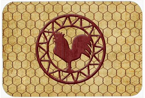 Rooster Chicken Coop Glass Cutting Board - Large
