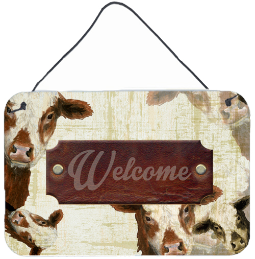 Welcome Cow Aluminium Metal Wall Or Door Hanging Prints