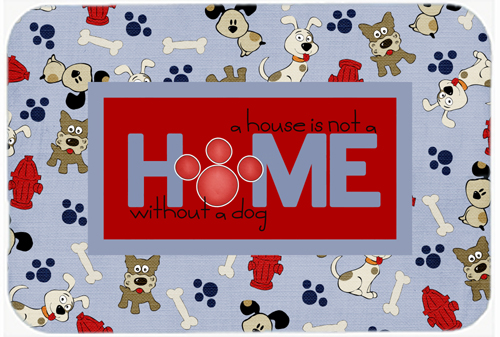 A House Is Not A Home Without A Dog Glass Cutting Board - Large
