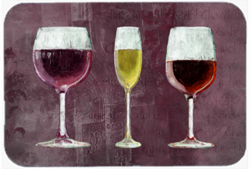 Three Glasses Of Wine Purple Glass Cutting Board - Large