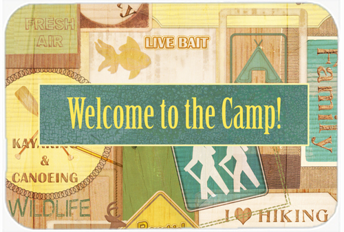 Welcome To The Camp Glass Cutting Board - Large