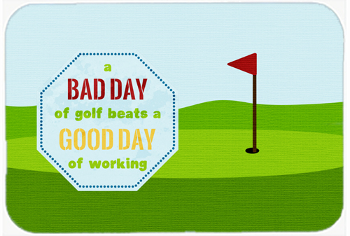 A Bad Day At Golf Glass Cutting Board - Large