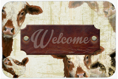 7.75 x 9.25 In. Welcome Cow Mouse Pad, Hot Pad Or Trivet