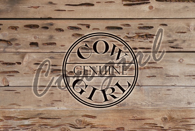 Picture of Carolines Treasures SB3056PLMT Genuine Cow Girl Branded Fabric Placemat