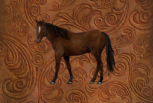 Picture of Carolines Treasures SB3066PLMT Horse Fabric Placemat