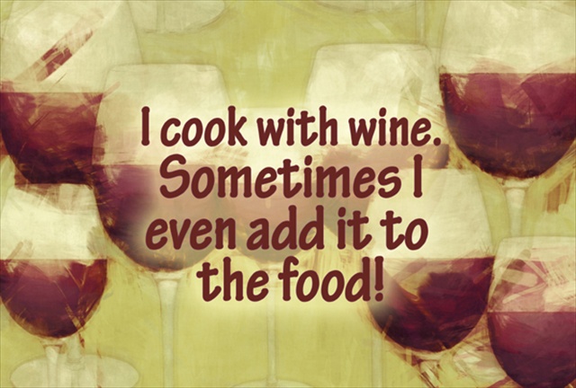 Picture of Carolines Treasures SB3069PLMT I Cook With Wine Fabric Placemat