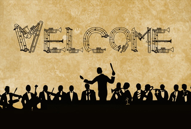 Picture of Carolines Treasures SB3071PLMT Welcome Symphony Fabric Placemat