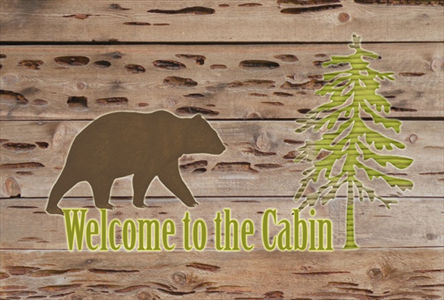 Picture of Carolines Treasures SB3081PLMT Welcome To The Cabin Fabric Placemat