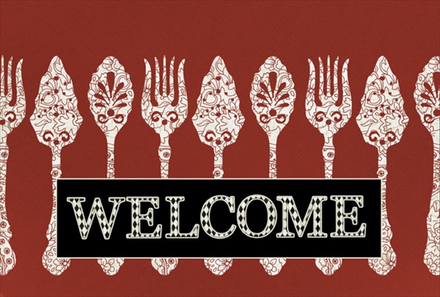 Picture of Carolines Treasures SB3090PLMT Serving Spoons Welcome Fabric Placemat
