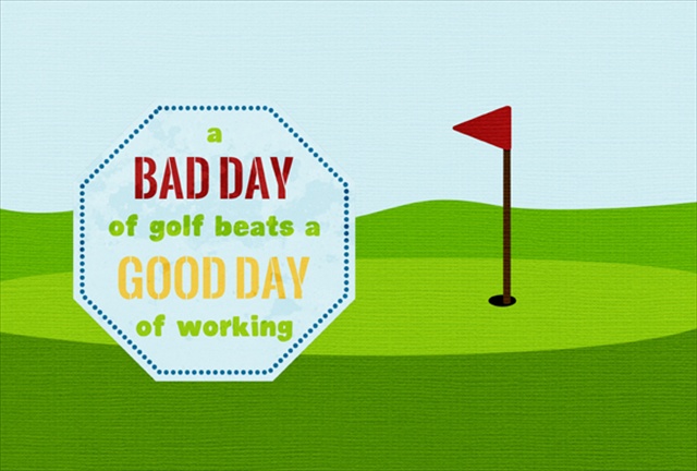 Picture of Carolines Treasures SB3091PLMT A Bad Day At Golf Fabric Placemat