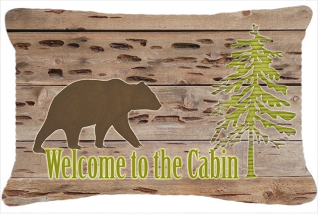 Welcome To The Cabin Indoor & Outdoor Fabric Decorative Pillow