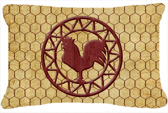 Rooster Chicken Coop Indoor & Outdoor Fabric Decorative Pillow