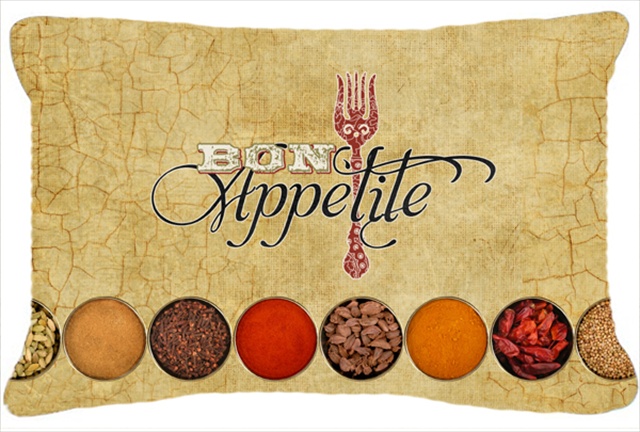 Bon Appetite And Spices Indoor & Outdoor Fabric Decorative Pillow