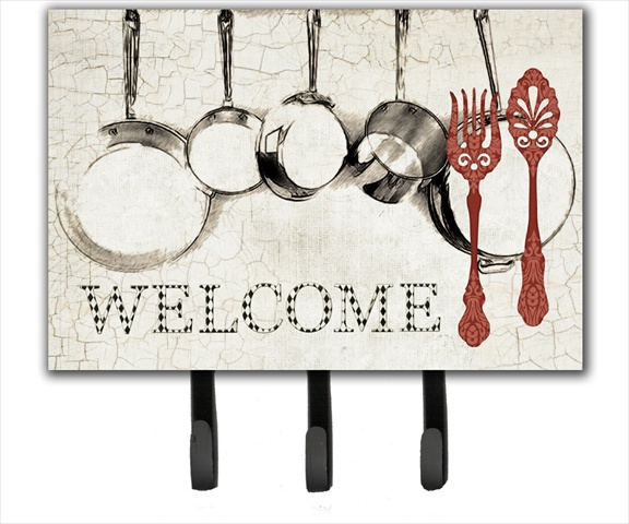 Pots And Pans Welcome Leash Or Key Holder