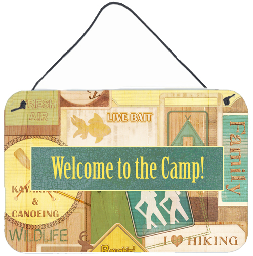 Welcome To The Camp Aluminium Metal Wall Or Door Hanging Prints