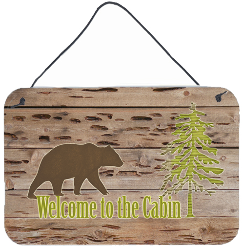 Welcome To The Cabin Aluminium Metal Wall Or Door Hanging Prints