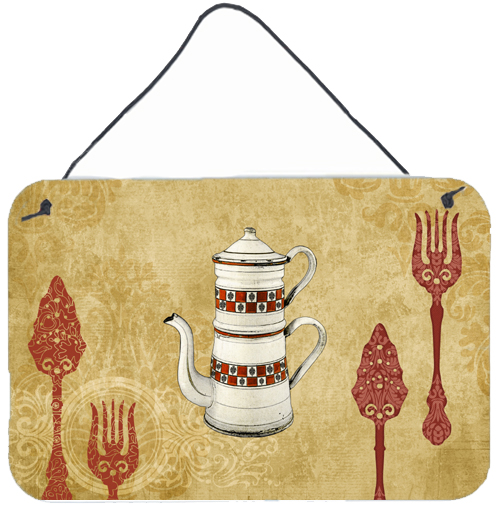 Teapot Welcome Aluminium Metal Wall Or Door Hanging Prints
