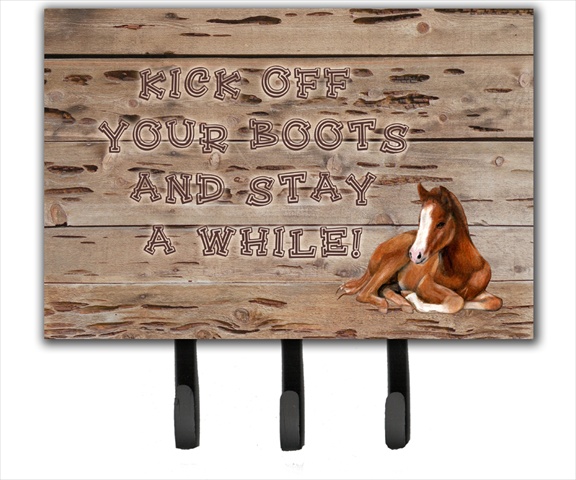 SB3064TH68 Kick Off Your Boots And Stay A While Leash Or Key Holder