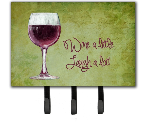 Wall Hooks, Wine A Little Laugh A Lot Leash Or Key Holder