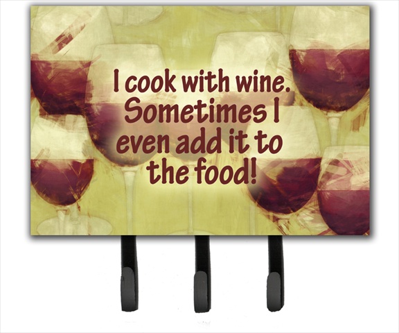 SB3069TH68 I Cook With Wine Leash Or Key Holder