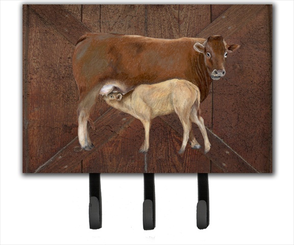 Cow Momma And Baby Leash Or Key Holder