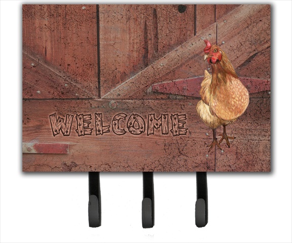 Welcome Chicken Leash Or Key Holder