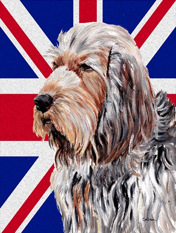 Otterhound With English Union Jack British Flag Flag Garden Size