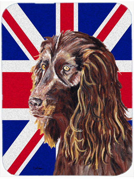 7.75 x 9.25 In. Boykin Spaniel With Engish Union Jack British Flag Mouse Pad, Hot Pad Or Trivet