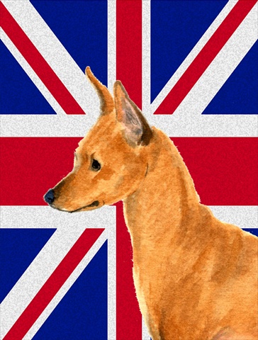 Min Pin With English Union Jack British Flag Flag Garden Size