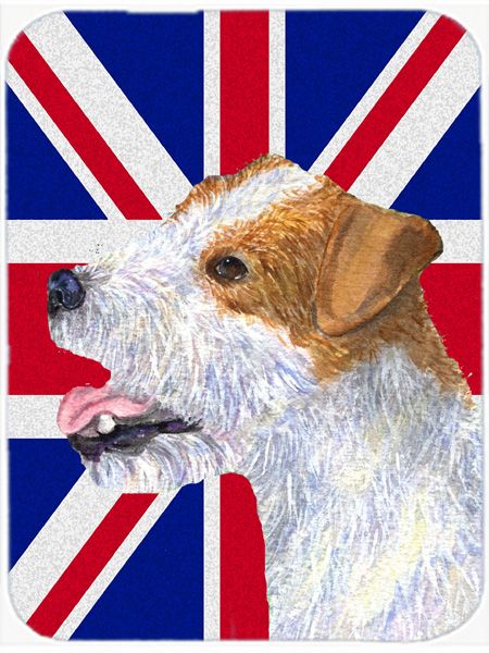 Jack Russell Terrier With English Union Jack British Flag Mouse Pad