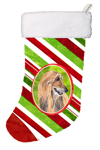 Afghan Hound Candy Cane Holiday Christmas Christmas Stocking