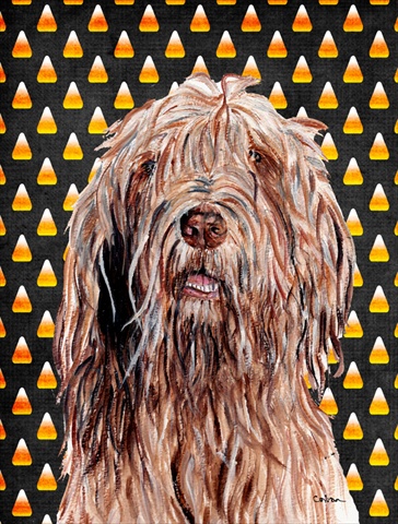 Otterhound Candy Corn Halloween Flag Canvas House Size