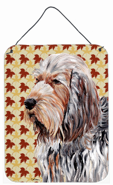Otterhound Fall Leaves Aluminum Metal Wall Or Door Hanging Prints