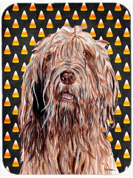 Otterhound Candy Corn Halloween Glass Cutting Board - Large