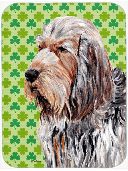 Otterhound Large Size Lucky Shamrock St. Patricks Day Glass Cutting Board Large