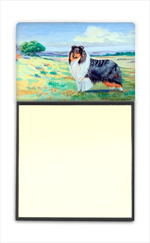 Picture of Carolines Treasures 7140SN Collie Refiillable Sticky Note Holder Or Postit Note Dispenser- 3 x 3 In.