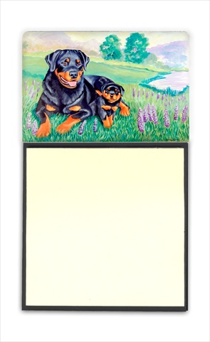 Picture of Carolines Treasures 7141SN Rottweiler Refiillable Sticky Note Holder Or Postit Note Dispenser- 3 x 3 In.