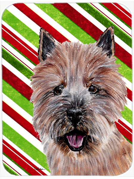 Norwich Terrier Candy Cane Christmas Mouse Pad, Hot Pad Or Trivet, 7.75 x 9.25 In.