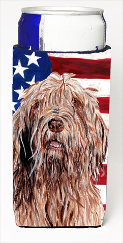 Otterhound With American Flag Usa Michelob Ultra bottle sleeves Slim Cans 12 Oz.