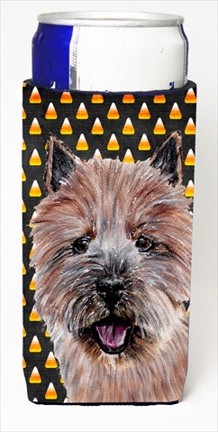 Norwich Terrier Candy Corn Halloween Michelob Ultra bottle sleeves Slim Cans  12 Oz.