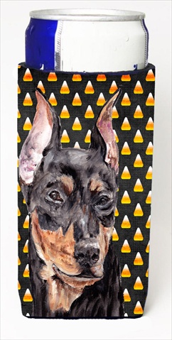 German Pinscher Candy Corn Halloween Michelob Ultra bottle sleeves Slim Cans 12 Oz.