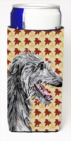 Scottish Deerhound Fall Leaves Michelob Ultra bottle sleeves Slim Cans  12 Oz.