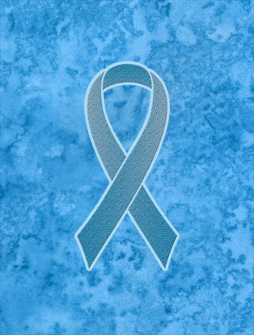 Blue Ribbon For Prostate Cancer Awareness Flag Garden Size