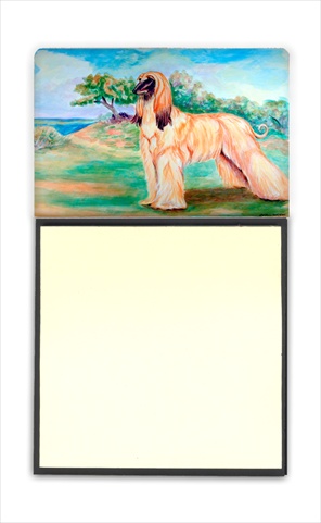 Picture of Carolines Treasures 7138SN Afghan Hound Refiillable Sticky Note Holder Or Postit Note Dispenser&#44; 3 x 3 In.
